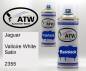 Preview: Jaguar, Valloire White Satin, 2355: 400ml Sprühdose + 400ml Klarlack - Set, von ATW Autoteile West.